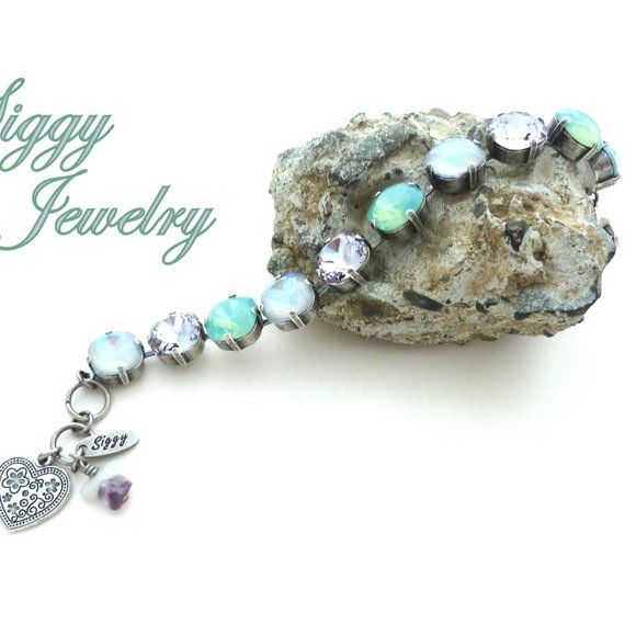 MISTY BAY 12mm Austrian Crystal Cushion Cut Bracelet, Assorted Finishes - Picture 8 of 8